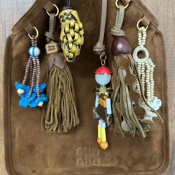 โจMIUMIU logo half-moon bag - Picture 5 of 11